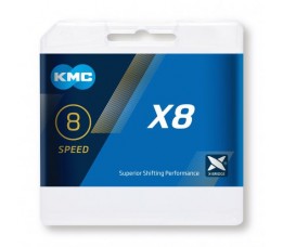 Kmc Ketting X8 Silver/grey 114s