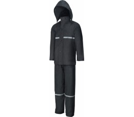Merkloos Rain Suit Black Xl Zwart